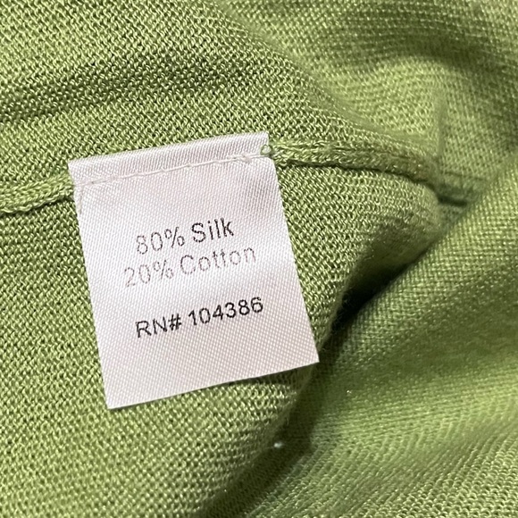 Garnet Hill Open Front Cardigan Sweater Half/Quarter Length Sleeves Size XL - Picture 3 of 9